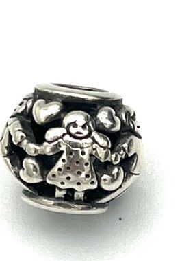 Pandora Retired Happy Family Sterling Silver Charm Bead